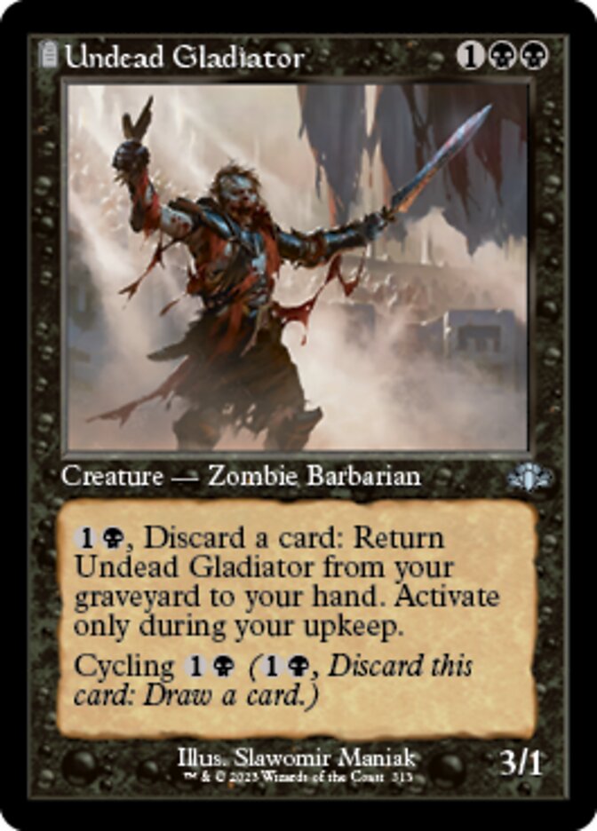 Undead Gladiator (OLD-FRAME BONUS SHEET)