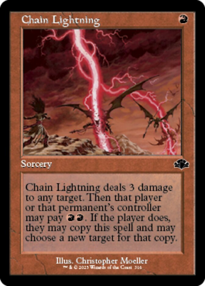 Chain Lightning (OLD-FRAME BONUS SHEET)