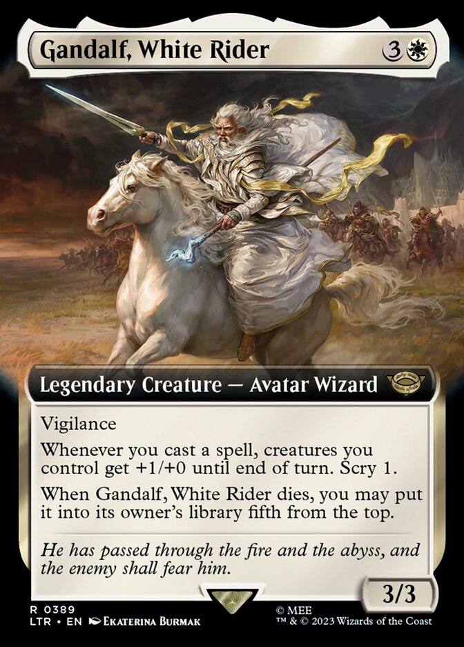 Gandalf, White Rider (EXTENDED ART)