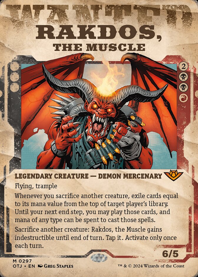 Rakdos, the Muscle #297 (WANTED POSTER)